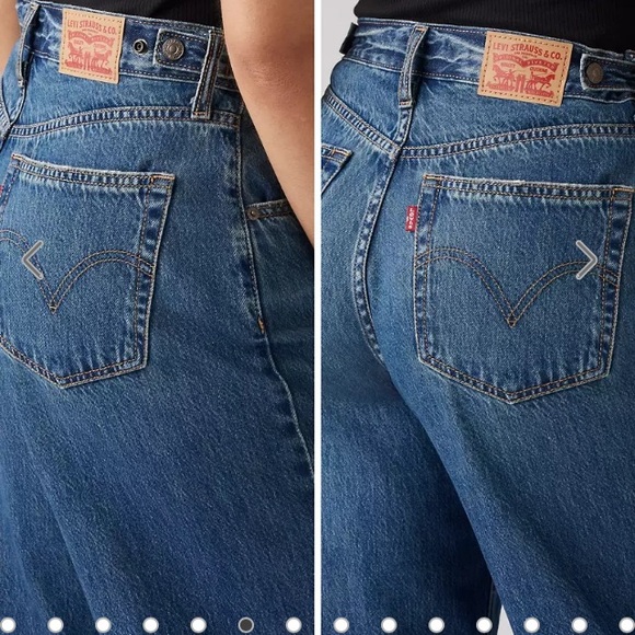 CINCH BAGGY WOMEN'S JEANS Classic Blue Wide-Leg Jeans - Picture 5 of 6